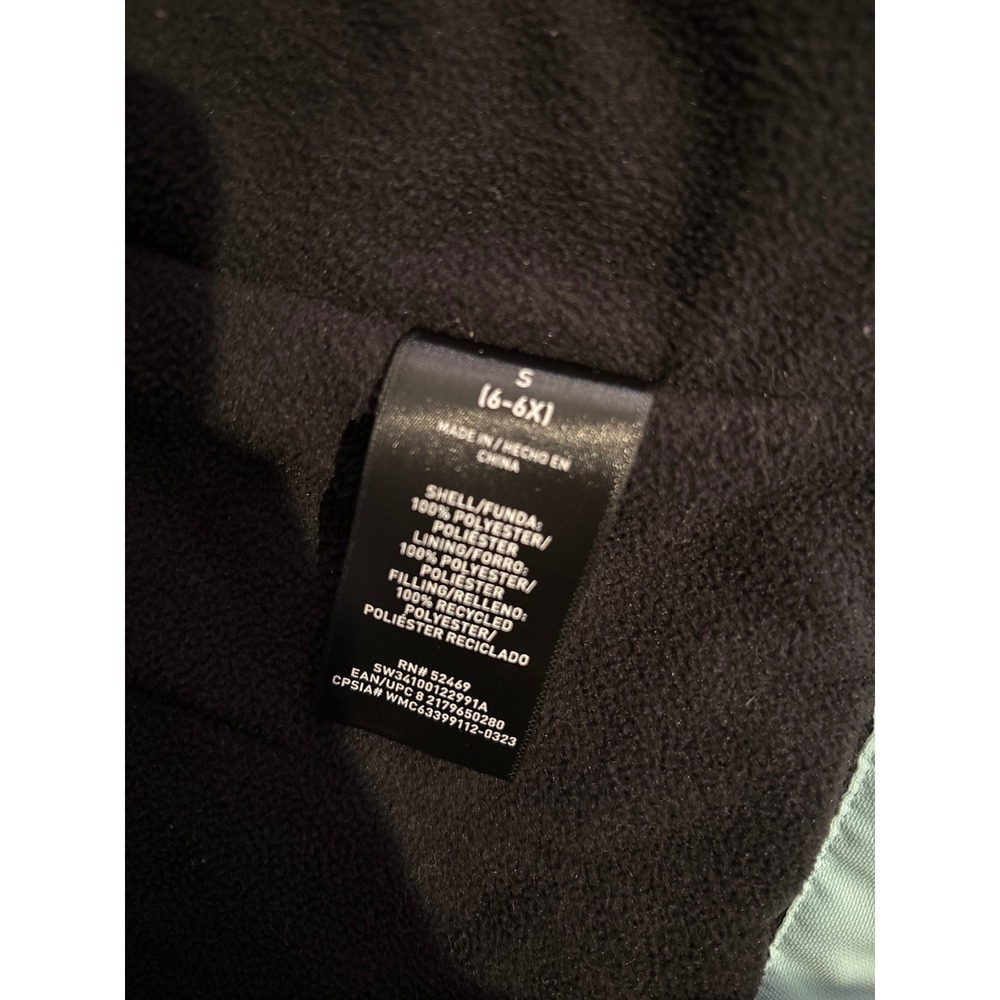 Swiss Tech Kids Girls Colorblock Hooded Winter Jacket 6-6X Purple Black Mint - Picture 5 of 7